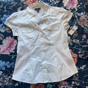 White Collared Blouse